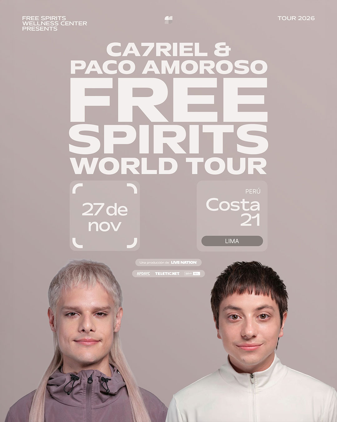 Ca7riel & Paco Amoroso en Lima